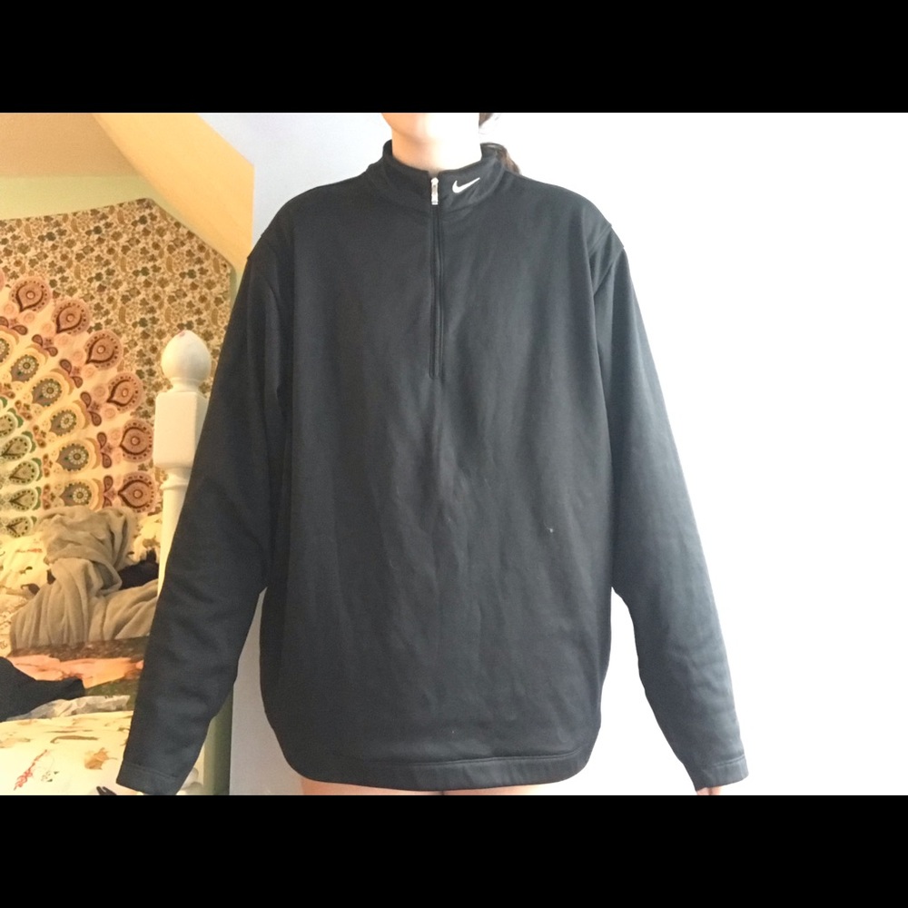 Black nike quarter zip